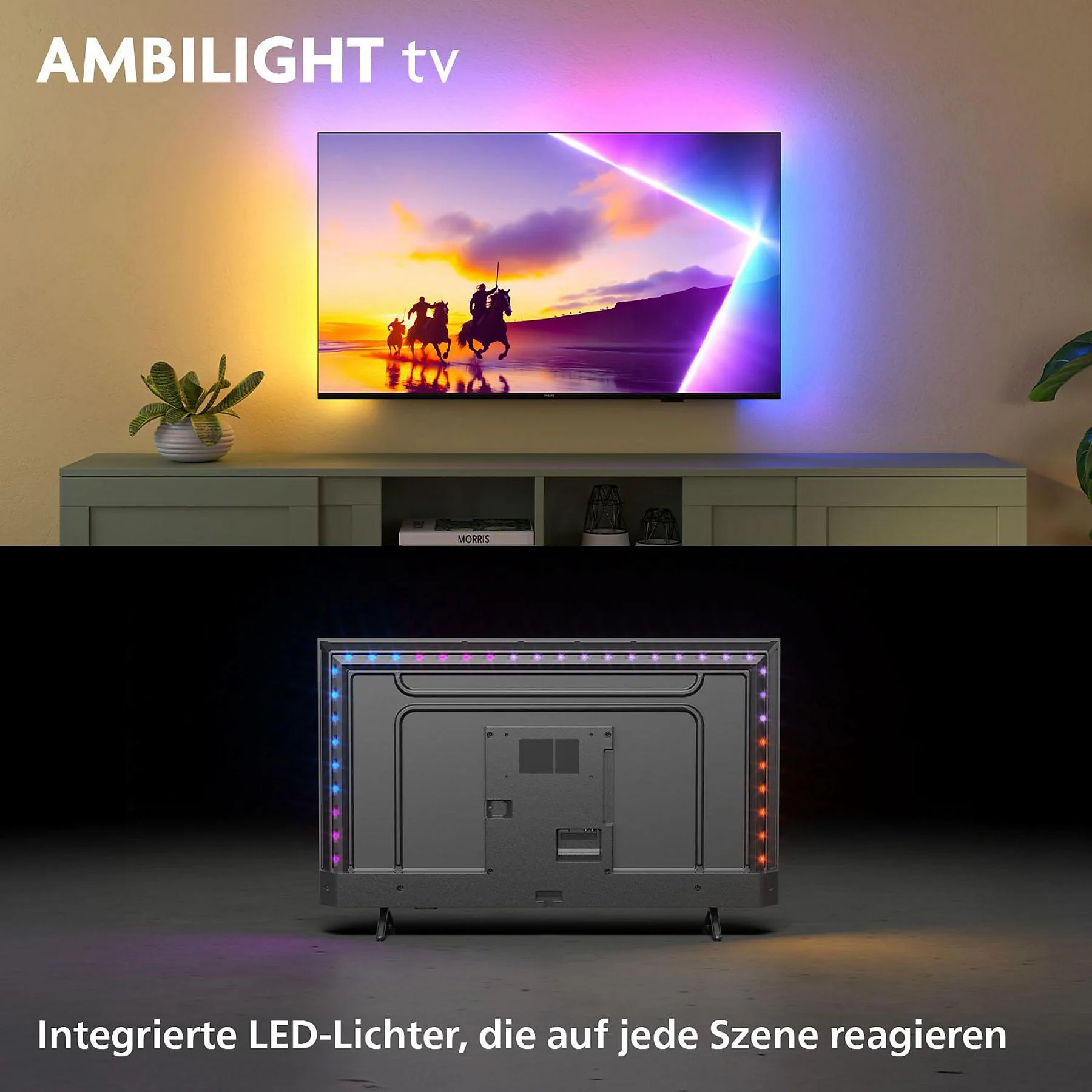 PHILIPS 55PUS8550/12 LED Ambilight TV (Flat, 55 Zoll / 139 cm, UHD 4K, SMART TV, Ambilight) – Bild 2