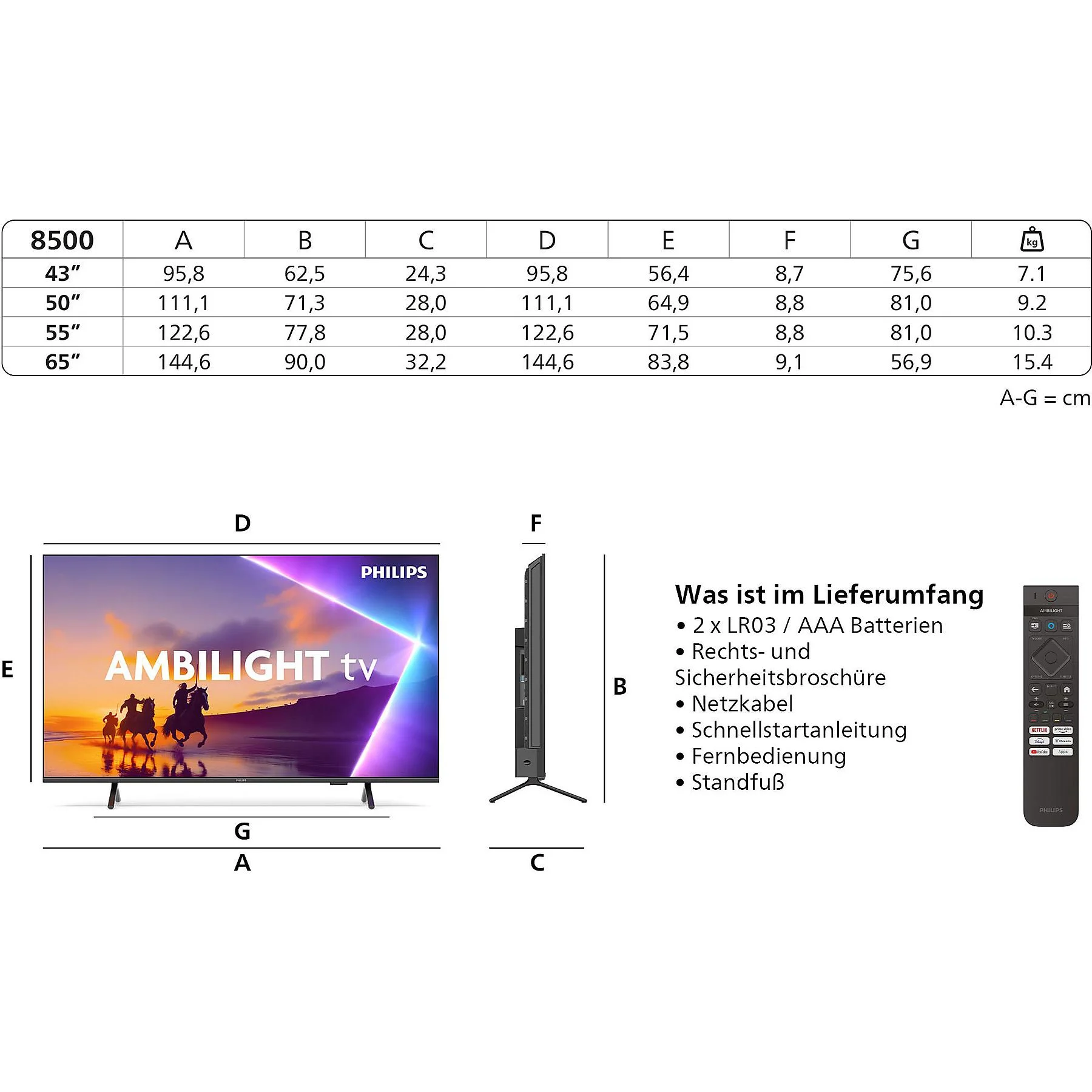 PHILIPS 55PUS8550/12 LED Ambilight TV (Flat, 55 Zoll / 139 cm, UHD 4K, SMART TV, Ambilight) – Bild 11