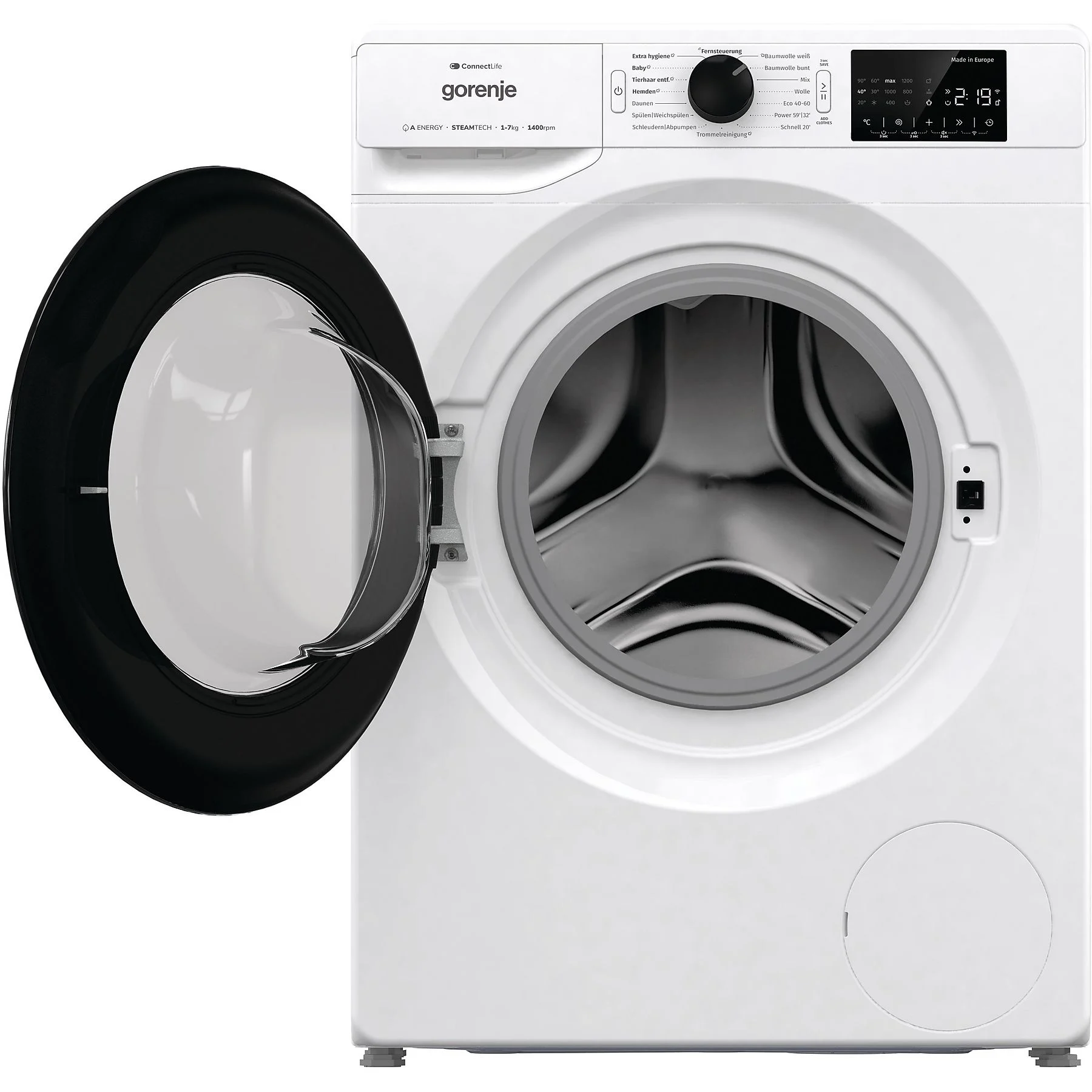 GORENJE WPNEI 74SA1TS Waschmaschine (7 kg, 1400 U/Min., A) – Bild 3
