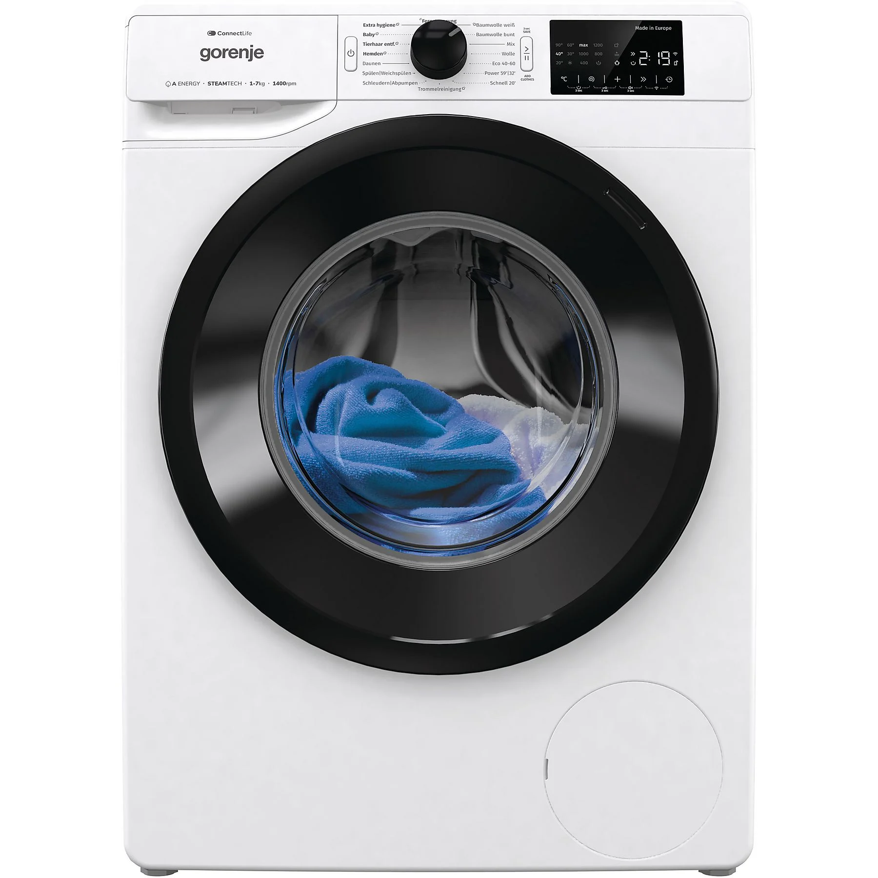 GORENJE WPNEI 74SA1TS Waschmaschine (7 kg, 1400 U/Min., A) – Bild 4