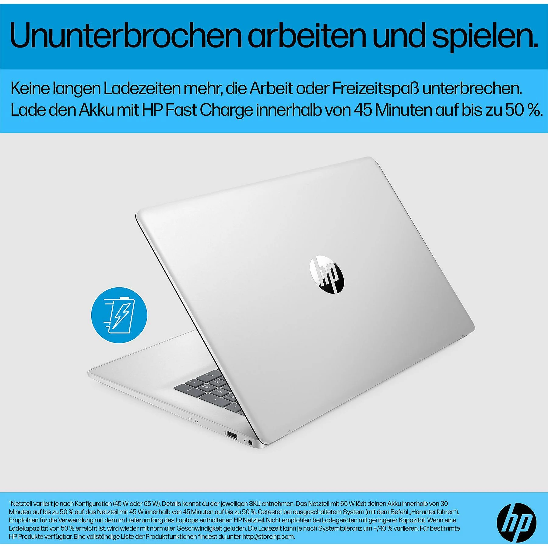 HP 17-cn0312ng - 17,3 Zoll - Intel® N-Series N4500 - 8 GB - 512 GB - Intel® UHD Graphics - Windows 11 Home – Bild 6