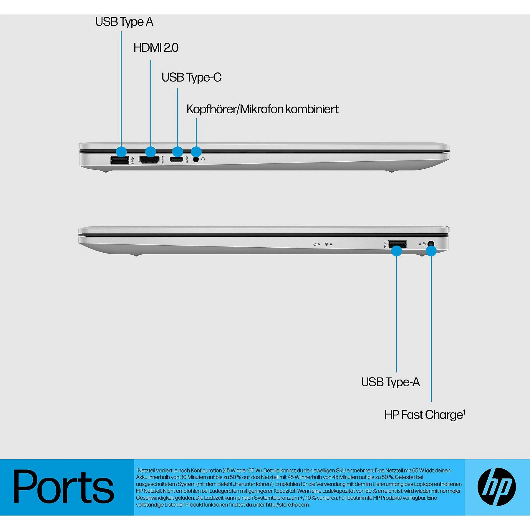 HP 17-cn0312ng - 17,3 Zoll - Intel® N-Series N4500 - 8 GB - 512 GB - Intel® UHD Graphics - Windows 11 Home – Bild 8