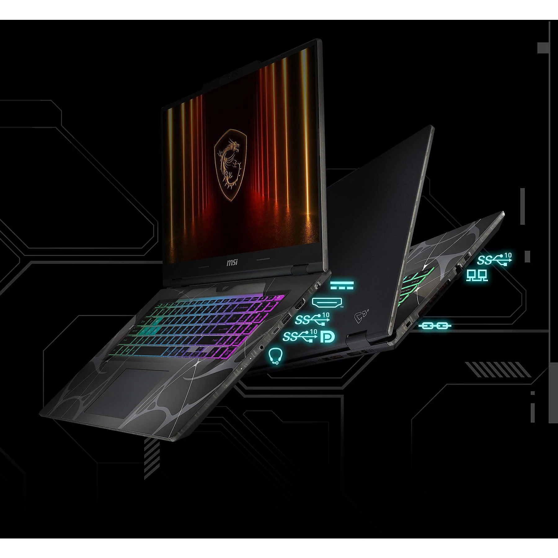 MSI Cyborg 17 B13WFKG-256NN - 17,3 Zoll - Intel® Core™ i7 13620H - 32 GB - 1 TB - NVIDIA GeForce RTX™ 5060 - Windows 11 Home – Bild 2